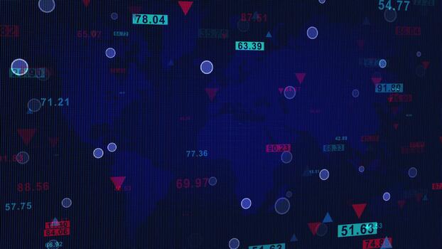 Digital fly binary code background loop. Data binary code network. 4K loop animation. video